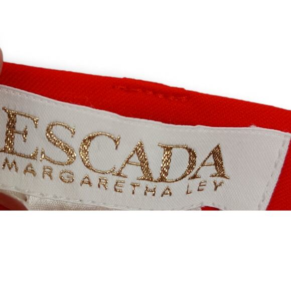 Escada Margaretha Ley SZ 34 EU Red 100% Wool Skirt - Picture 3 of 6